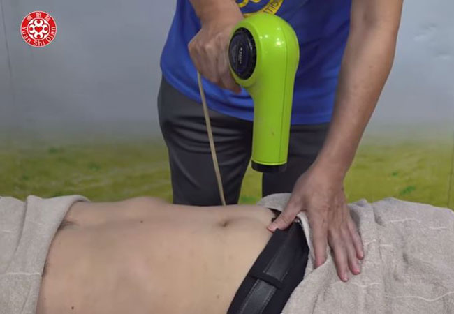 heat with hair dryer